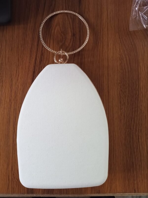 Canvas Metal Clutch