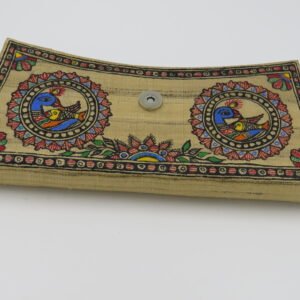 Hand Painted silk clutch