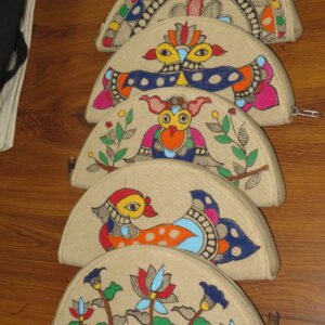 Hand Painted Semi-circle clutches